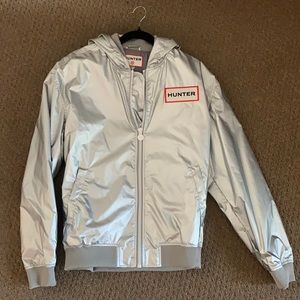 Hunter X Target silver rain jacket